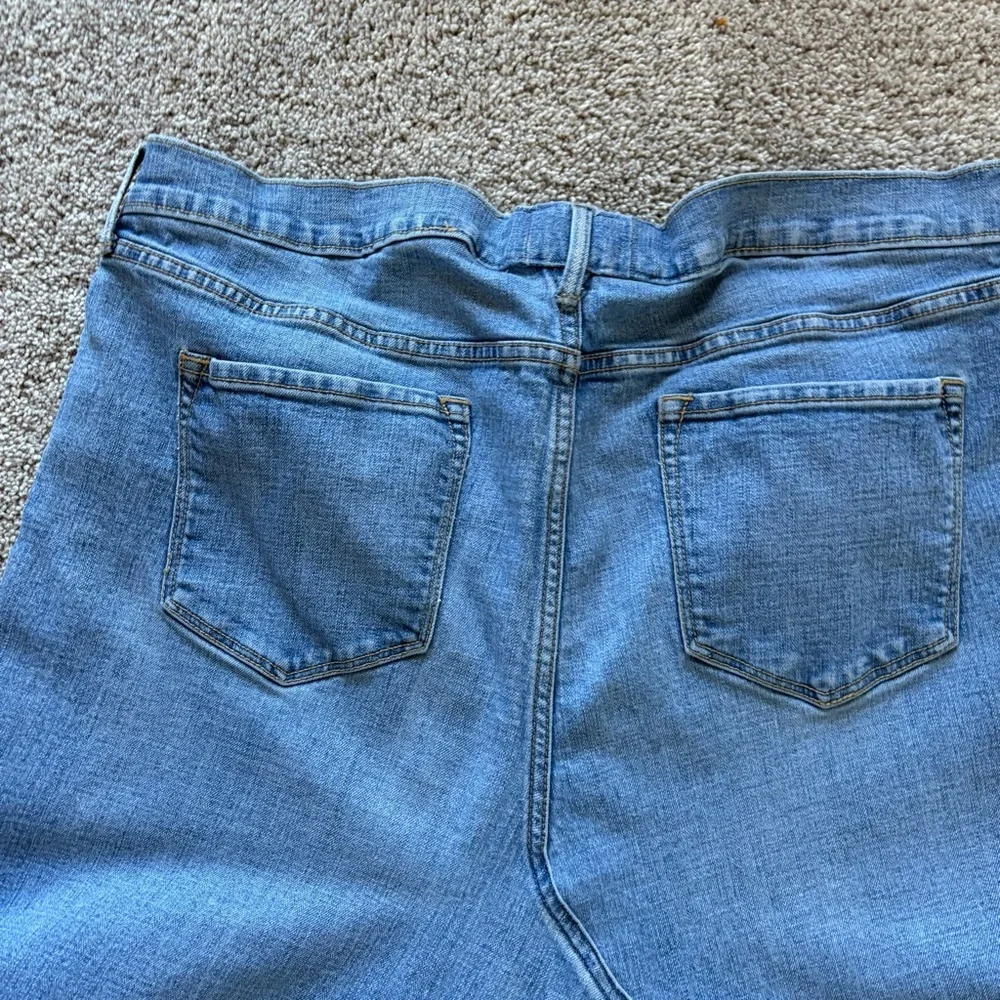 ❤️ Denim Knee Length Skirt Y2K style Old Navy Stretch 16 - Picture 7 of 10